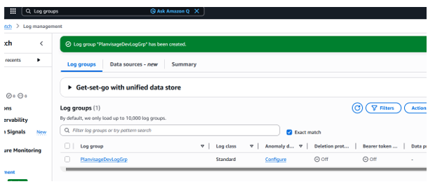 HowtoCreateandConfigureAWSCloudWatchLogtarget - Planvisage