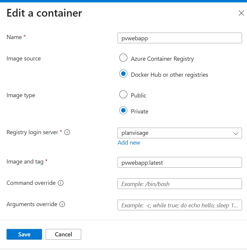 Container Image Details